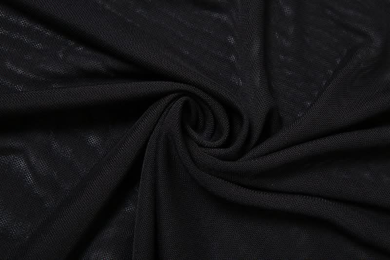 Mesh square neck self tie backless maxi dress | Festival Outfits Women