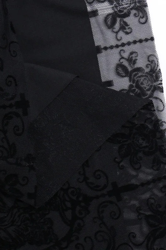 Dark Style Halter Bag Hip Maxi Dress