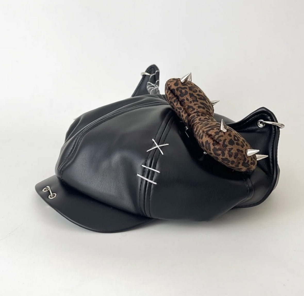 Dark Punk Kitty Ear Denim Hat