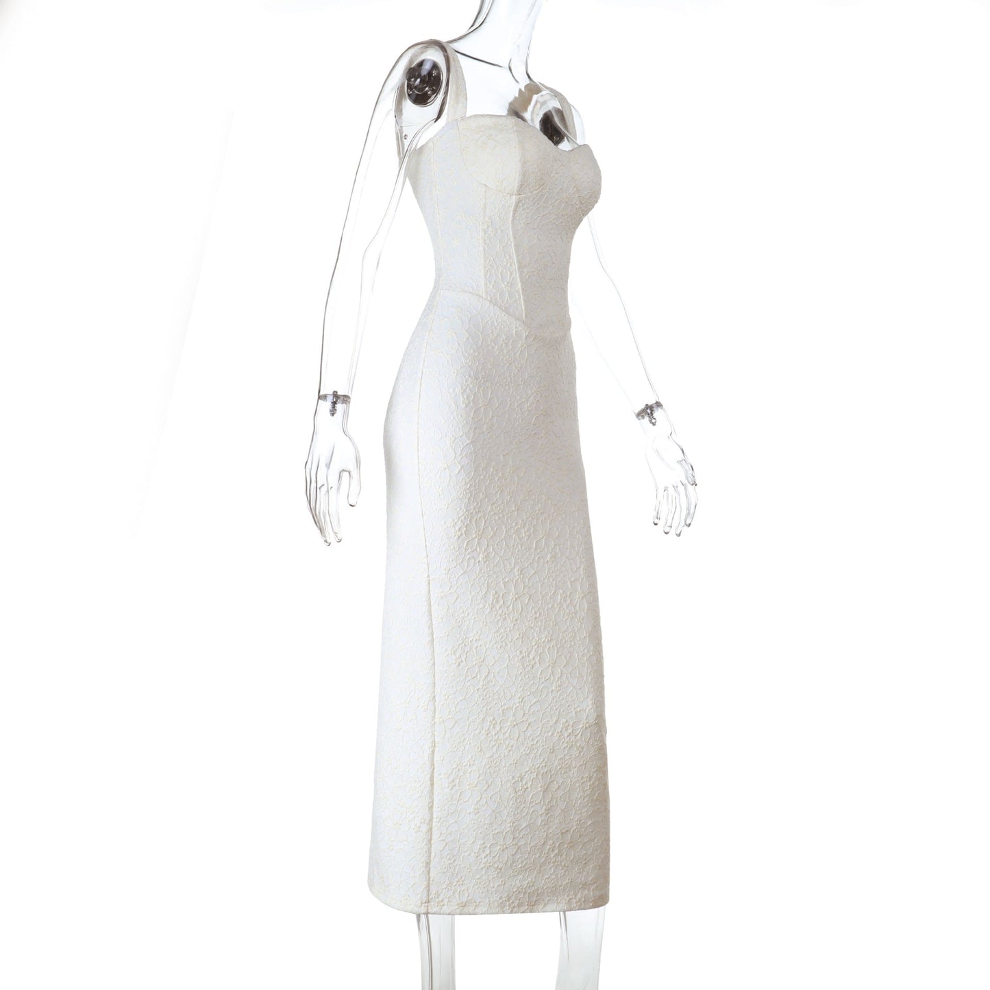 V neck slit zip-up cami maxi dress  | Festival Outfits Women