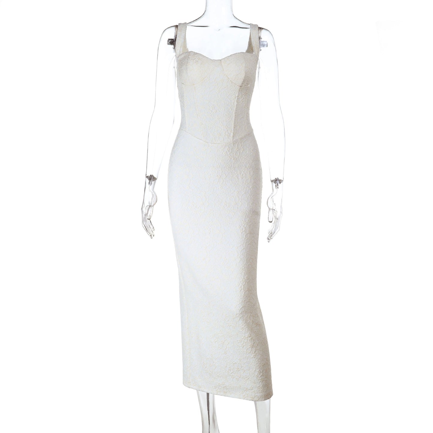 V neck slit zip-up cami maxi dress  | Festival Outfits Women