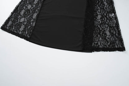 Lace hollow out cami cut out maxi dress  | Festival Outfits Women