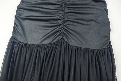 One shoulder ruched irregular slit maxi dress  | Festival Outfits Women