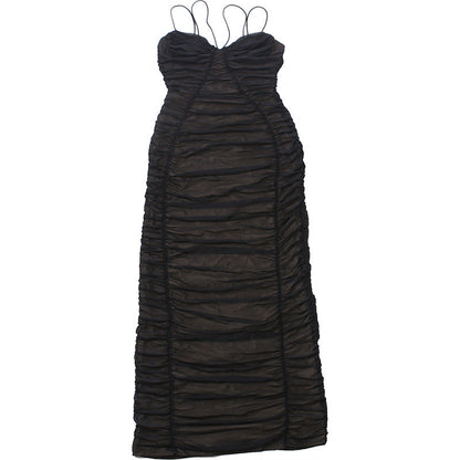 Ruched mesh cami maxi dress  | Festival Outfits Women