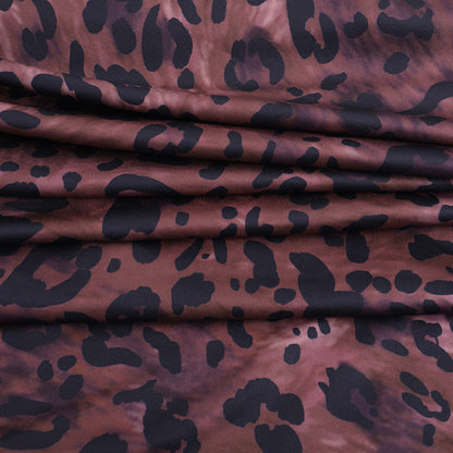 Leopard print ruched halter self tie v neck maxi dress  | Festival Outfits Women