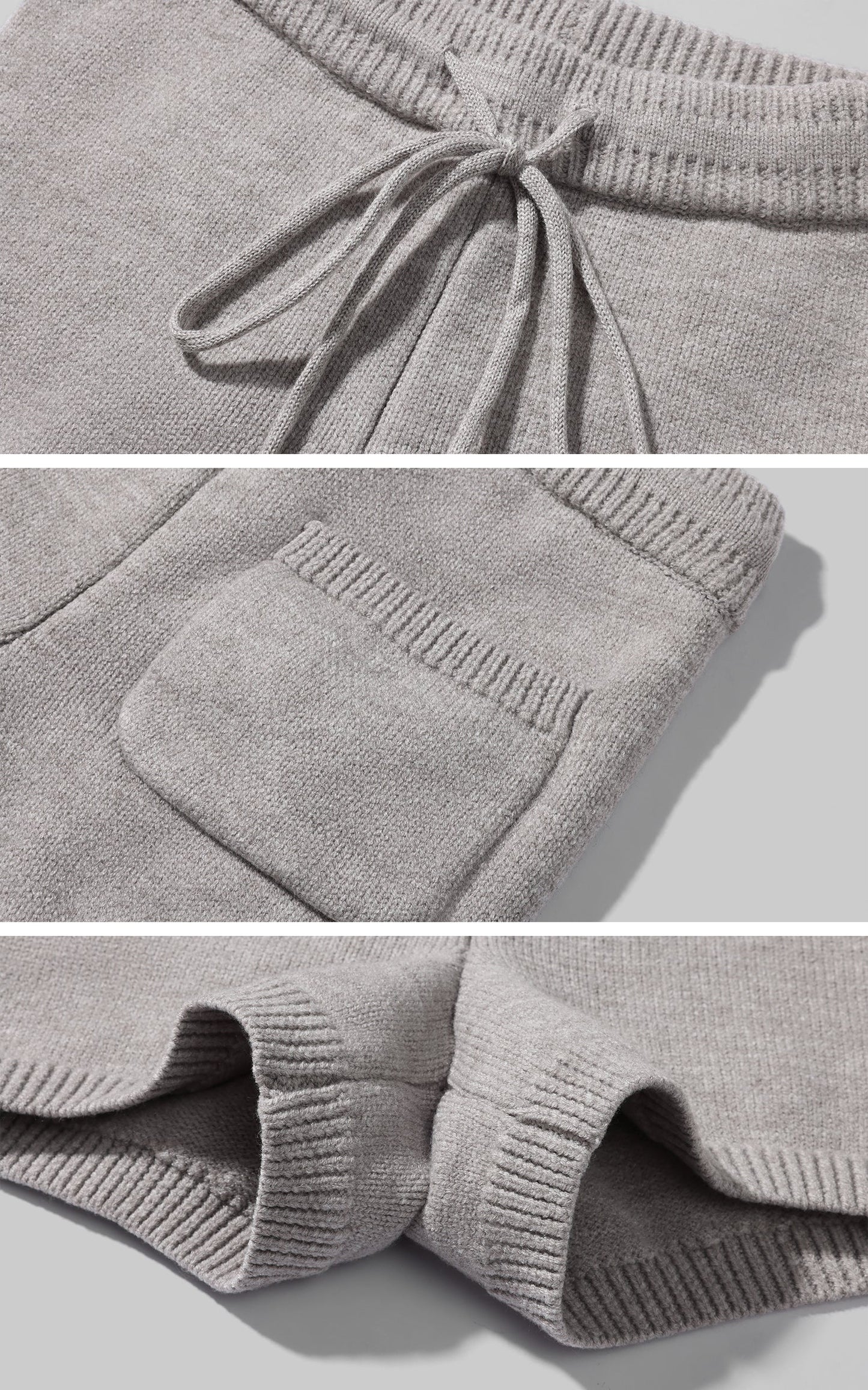 Furry Hood Jacket & Knit Hood Hat Set with Slim Top and Drawstring Shorts