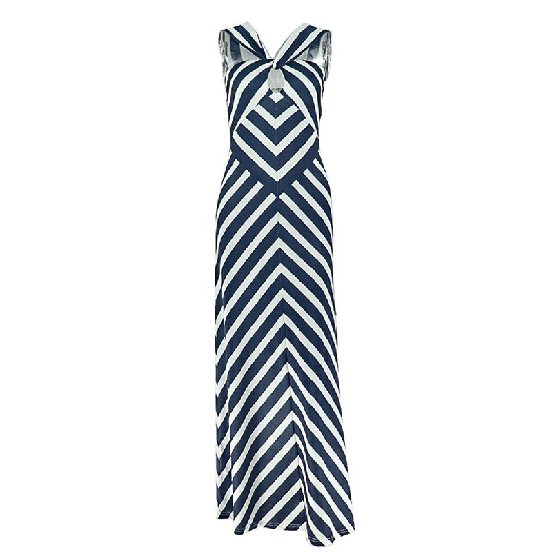 Zebra print hollow out cut out maxi dress  | Festival Outfits Women