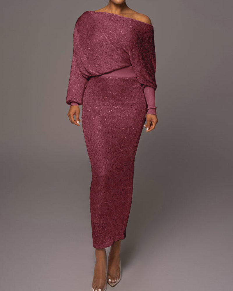 Women’s Sleeve Sequin Evening Dress | Ideal for Spring/Summer