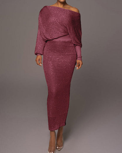 Women’s Sleeve Sequin Evening Dress | Ideal for Spring/Summer