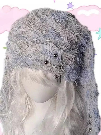 Harajuku Y2K Punk Rivet Rabbit Ear Hat