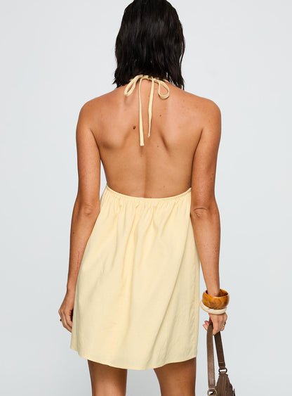 Melanea Mini Dress Yellow