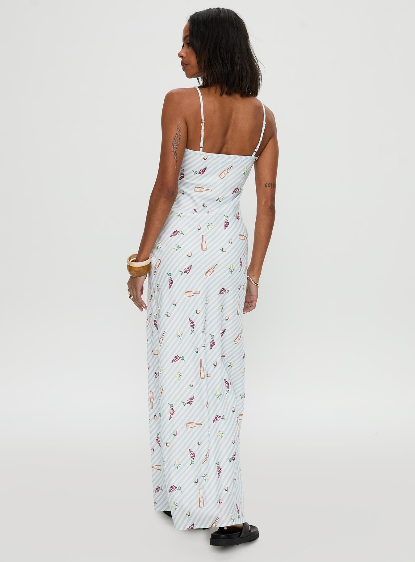 Charcuterie Maxi Dress Blue