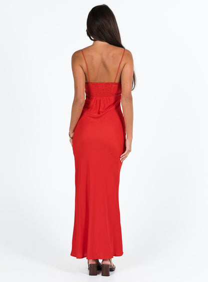 Emily Maxi Dress Red