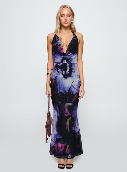 Bittersuite Cowl Maxi Dress Black