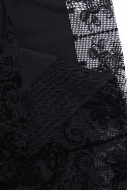 Dark Style Halter Bag Hip Maxi Dress