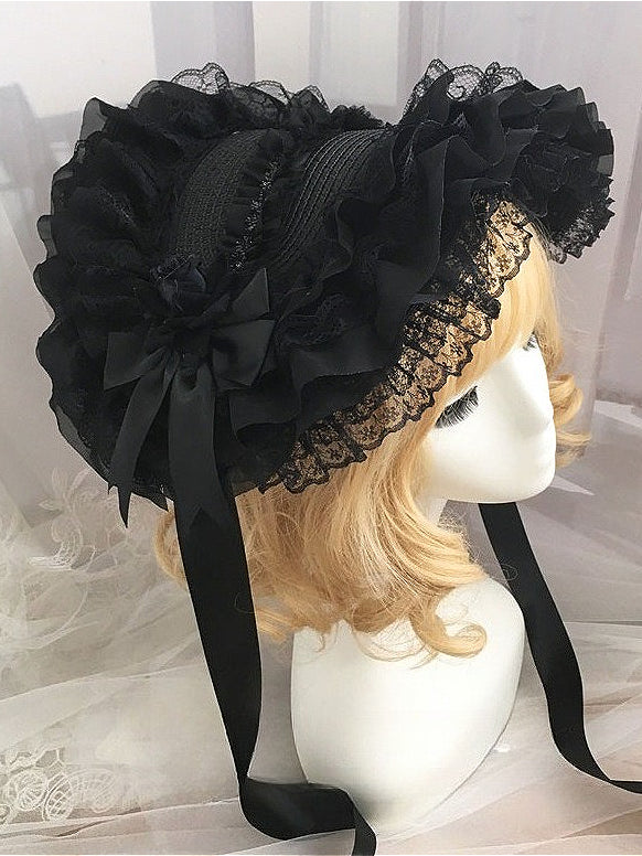 Vintage Gothic Lolita Lace Hat