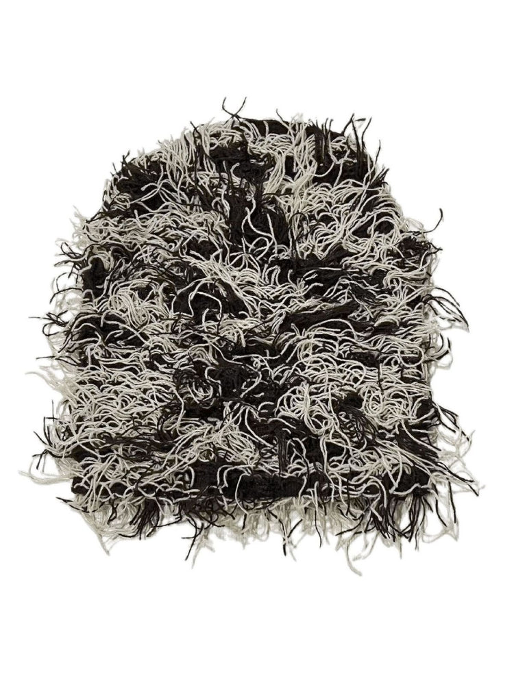 Warm Knit Monkey Fur Balaclava Hat