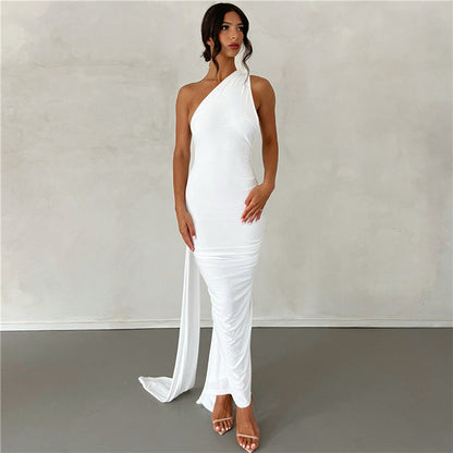 Summer Women Clothing Sexy Backless Halter Sheath Slim Fit Evening Dress Dress for Women