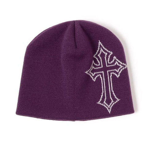 Dark Y2K Punk Letter Knit Hat