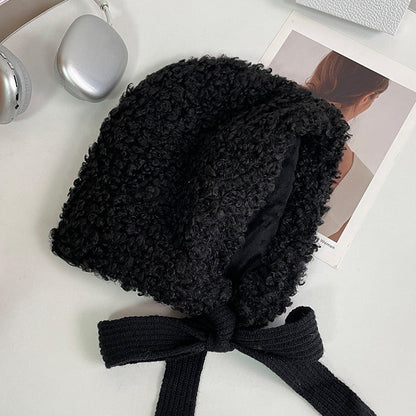 Oversized Tied Beanie Hat