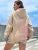 Do What Makes You Happy Pink Letter Womens Clothing Personality Street Sweatshirt Casual All-Match Woman Hip Hop Fashion Hoodies