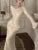 Autumn Bodycon Wedding Evening Dresses for Women Flare Sleeve Swinging Collar French Vintage Prom Robe Midi Vestidos Mujer New