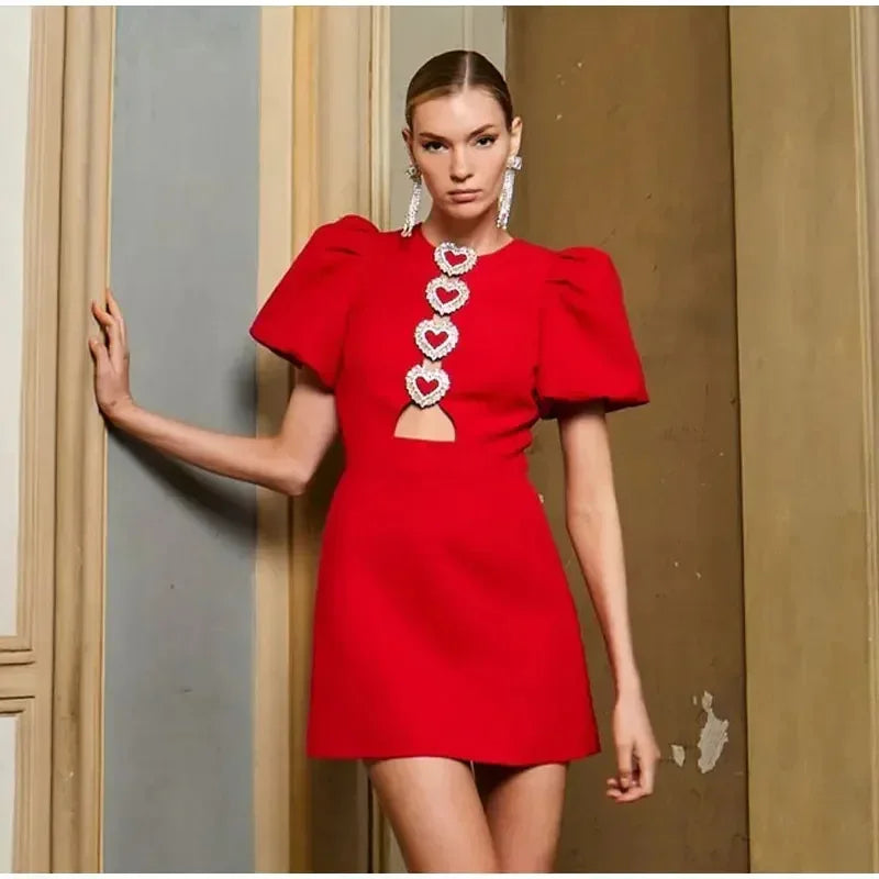 Hollow Out Bow Dress For Women Street Y2k O Neck Bodycon Dresses Female Party Elegant Sexy Slim Evening Dress Ladies 2025