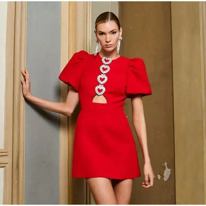 Hollow Out Bow Dress For Women Street Y2k O Neck Bodycon Dresses Female Party Elegant Sexy Slim Evening Dress Ladies 2025
