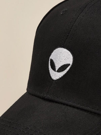 Alien Embroidered Baseball Cap for Women