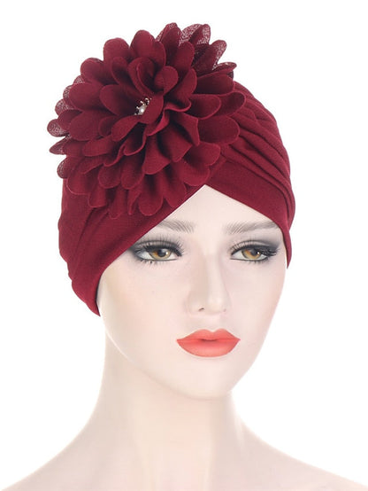 Multi Colors Bandanas Women Stretchy Turban Flower Muslim Hat Headband Wrap Female Hijab Indian Cap Head Wrap for Women for Women