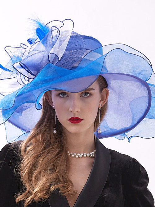 Hat Bucket Hat Sun Hat Black Royal Blue Orange Party Outdoor Dailywear Floral Floral Portable Windproof Comfort for Women