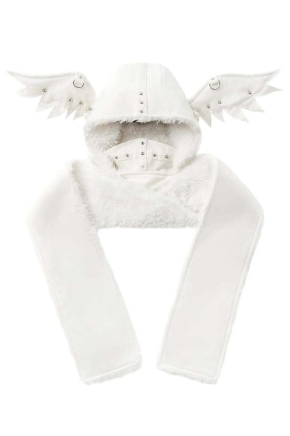 Multifunctional Gothic Punk Fleece Hat Scarf