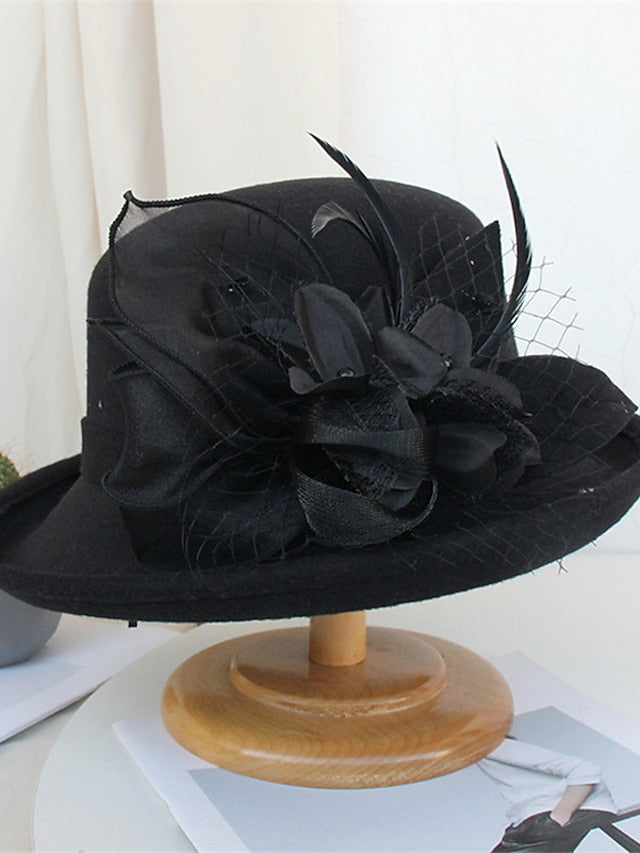 Hat Bucket Hat Black Purple Yellow Party Outdoor Dailywear Floral Floral Portable Windproof Comfort for Women