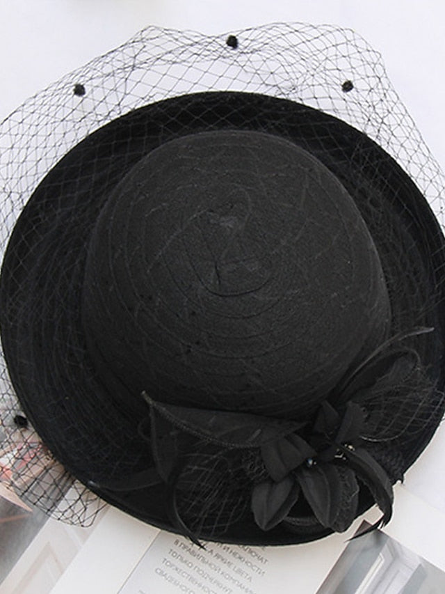 Hat Bucket Hat Sun Hat Black Purple Pink Party Outdoor Dailywear Floral Floral Portable Windproof Comfort for Women