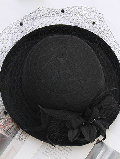 Hat Bucket Hat Sun Hat Black Purple Pink Party Outdoor Dailywear Floral Floral Portable Windproof Comfort for Women