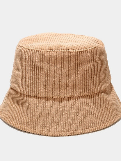 Fall Winter Classic Corduroy Bucket Hat Outdoor Panama Harajuku Style Fishing Bucket Hats For Female Male Unisex  Casual Solid Cap for Women