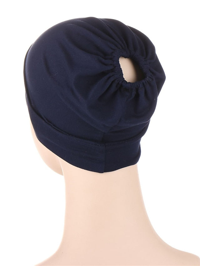 Full Cover Inner Hijab Caps Muslim Turban Hat Islamic Head Scarf Underscarf Bonnet India Hat Muslim Headdress Turbante for Women