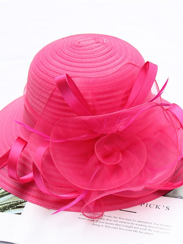 Hat Bucket Hat Sun Hat Light Pink Green Black Party Outdoor Dailywear Floral Floral Portable Windproof Comfort for Women