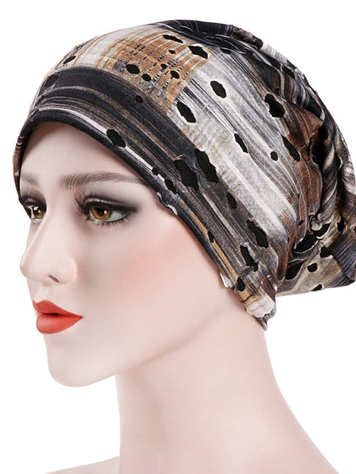 Hip Hop Fashion Beanies Skullies Casual Distressed Hat Outdoor Streetwear New Turban Cap for Women