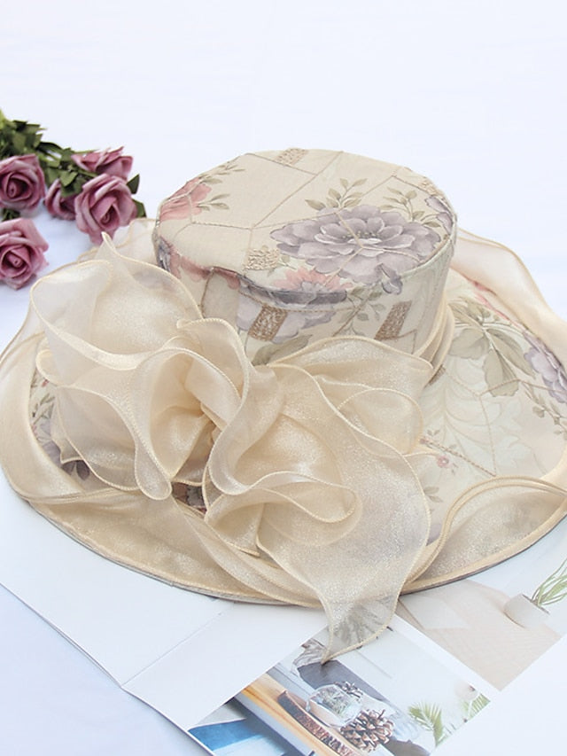 Hat Sun Hat Light Pink Pink Light Gray Outdoor Home Street Mesh Embroidery Flower Portable Windproof Comfort for Women