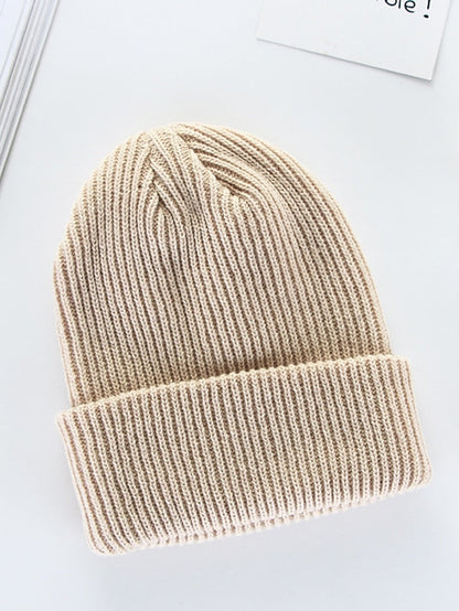 Hat Beanie / Slouchy Light Pink Black Wine Outdoor Street Dailywear Knit Pure Color Comfort Warm Breathable for Women