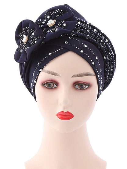 Beanie / Slouchy Party Dailywear Sports Outdoor Beaded Flower Flower Black White Hat Basic Red Fall  Winter for Women