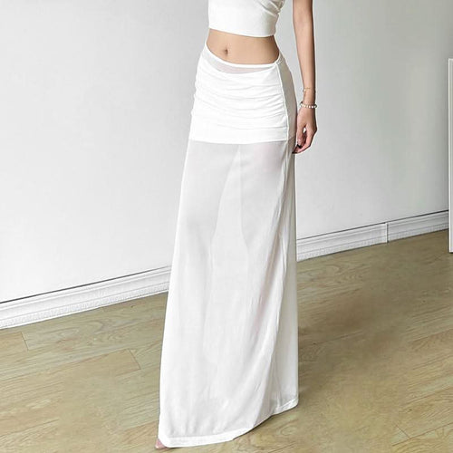 Ruched mesh solid maxi dress  | Festival Outfits Women