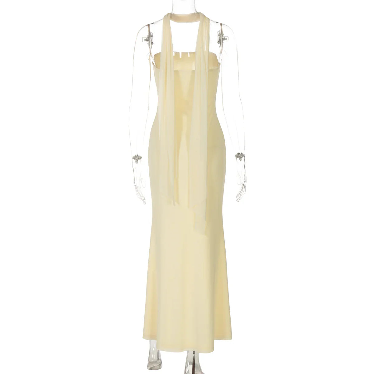 Bostyn Strapless Slit Maxi Dress
