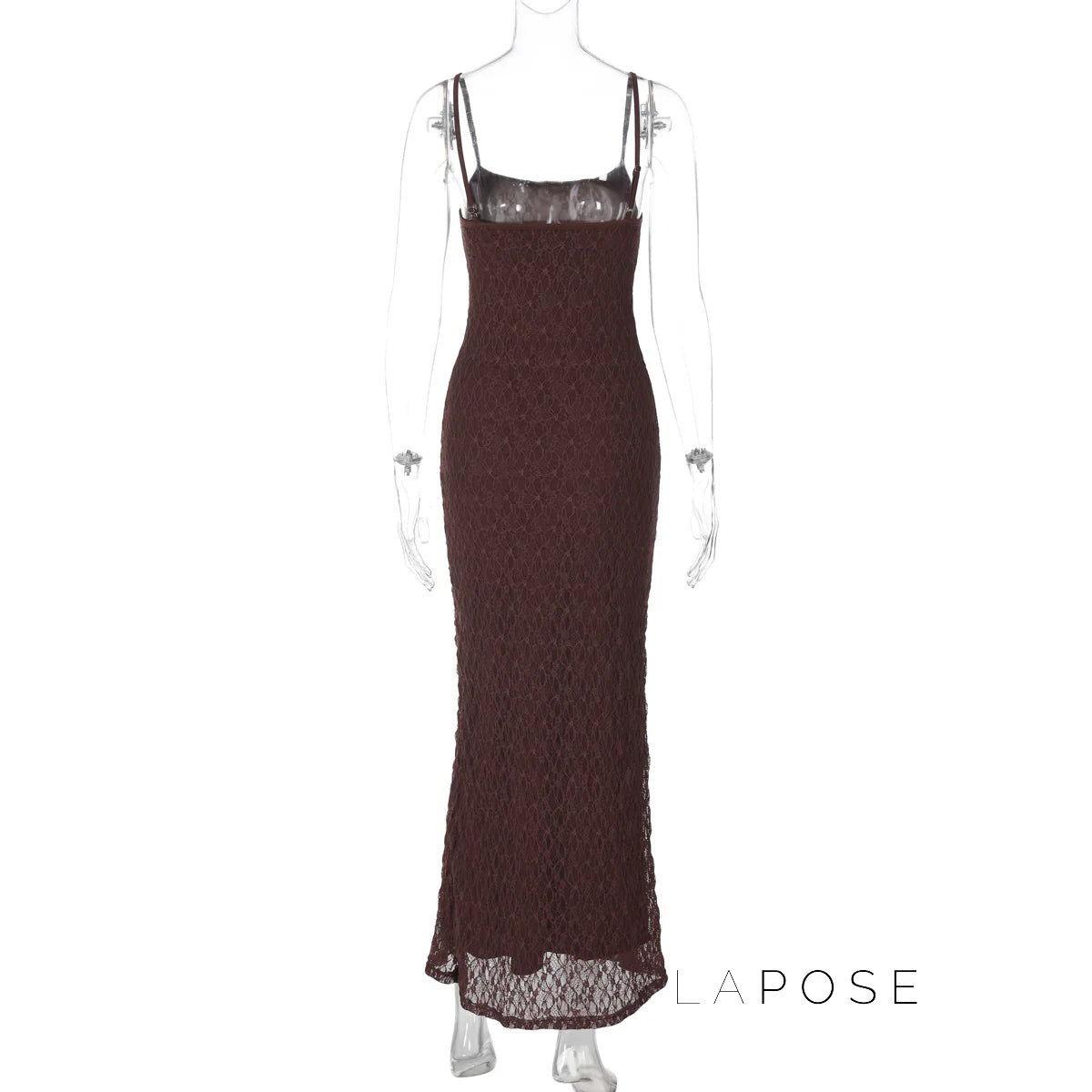 Philomena Lace Mesh Maxi Dress