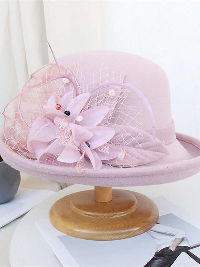 Hat Bucket Hat Black Purple Yellow Party Outdoor Dailywear Floral Floral Portable Windproof Comfort for Women