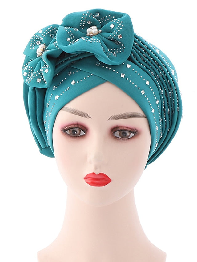 Beanie / Slouchy Party Dailywear Sports Outdoor Beaded Flower Flower Black White Hat Basic Red Fall  Winter for Women