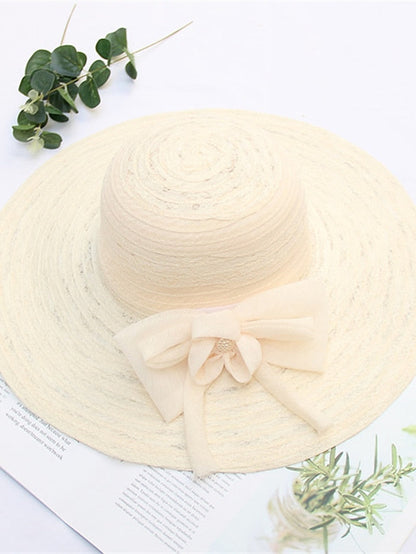 Hat Bucket Hat Sun Hat Light Pink Black Wine Party Outdoor Dailywear Floral Floral Portable Windproof Comfort for Women