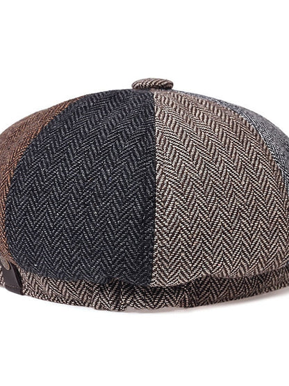 Hat Beret Hat Black Light Brown Brown Outdoor Street Dailywear Print Stripe Windproof Comfort Breathable for Women