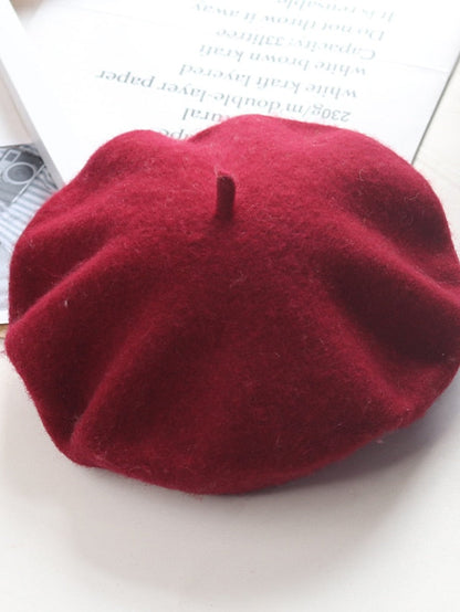 Hat Beret Hat Winter Hats Green Black Purple Outdoor Street Dailywear Knit Pure Color Comfort Warm Breathable for Women